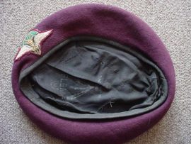 9408 1 Para Bn beret and badge (Ref. SA)