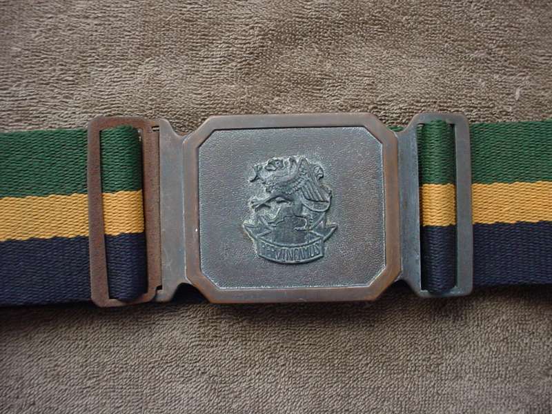 9479 3 South African Infantry stable belt (AD3979)