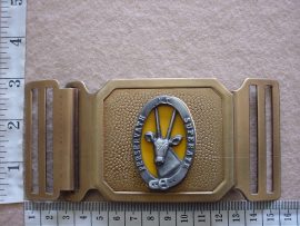 9480 8 South African Infantry stable belt buckle (AD3986)