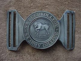 9495 South African Army College stable belt buckle (AD4031)
