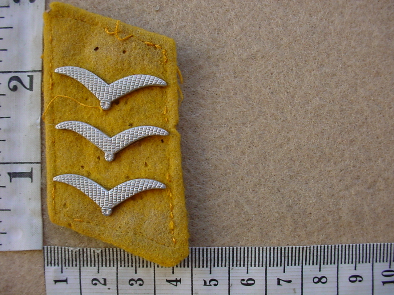 6414 German Air Force Flyer Obergefreiter collar badge, WW2 (AF Germany)