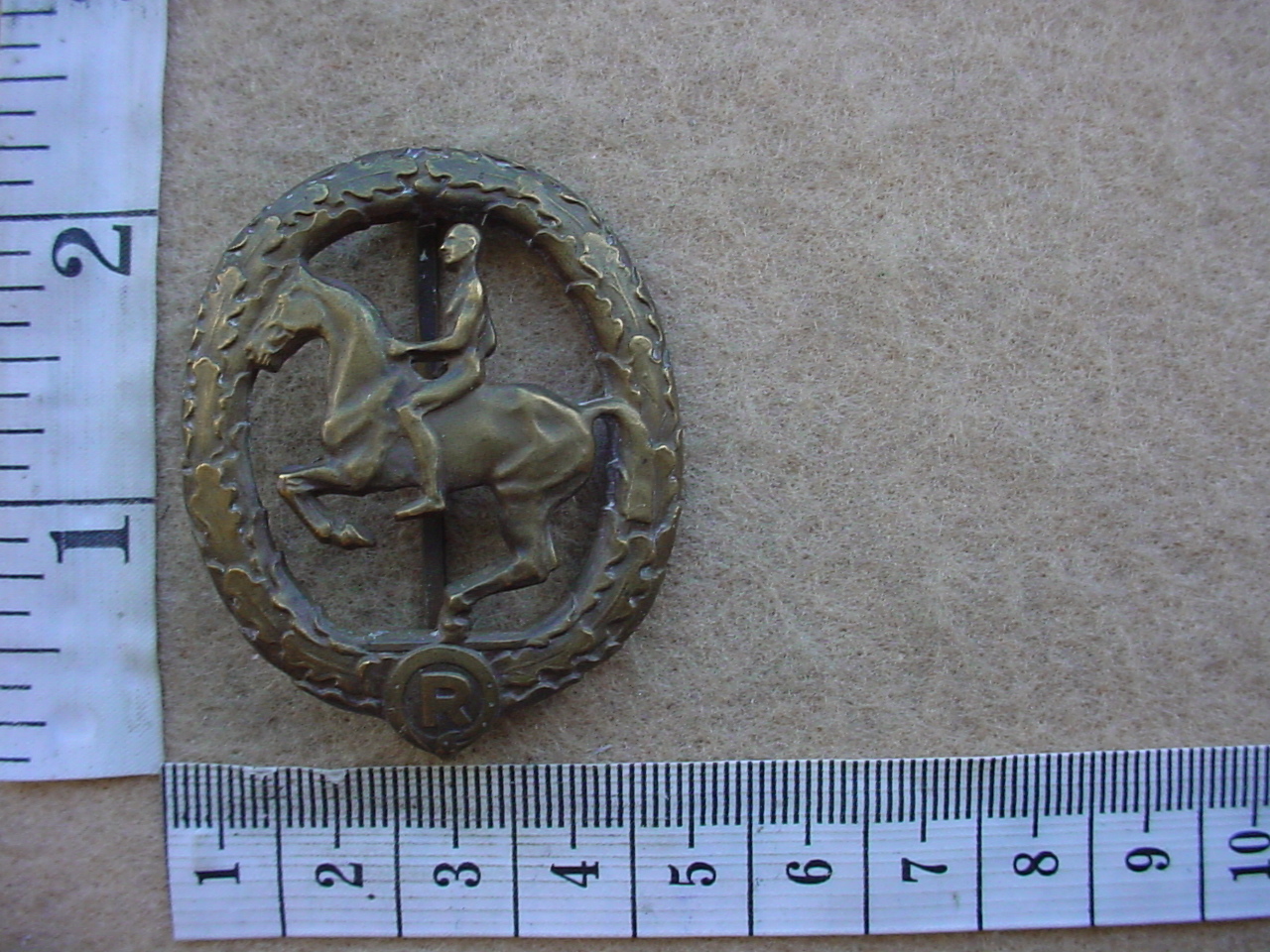 6348 German Nazi period Horse Rider badge (Army Germany)