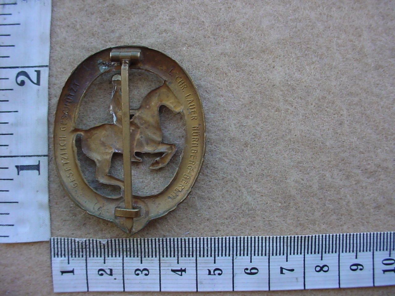6348 German Nazi period Horse Rider badge (Army Germany) - Image 2