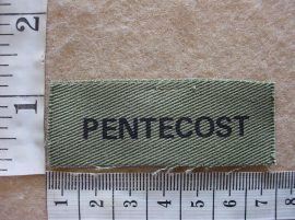 5187 Rhodesian Army name badge PENTECOST (Army Rhodesia)