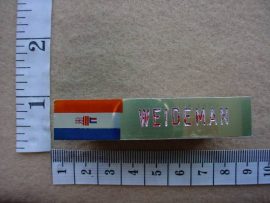 2863 SA Army name badge Weideman (Ref. Army SA)