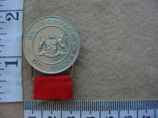 8371 South African On Service lapel badge for Key Men (Army SA)