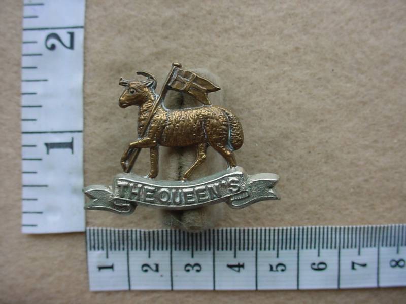 2614 Royal West Surrey Regiment (Queens) collar badge (Ref. BACB 133)