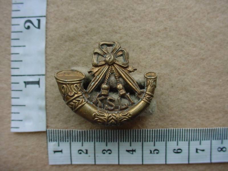 2656 King's Shropshire Light Infantry collar badge (Ref. BACB 243)
