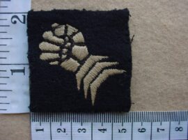 8143 British 6th Armoured Division arm patch, WW2 (BACI59)