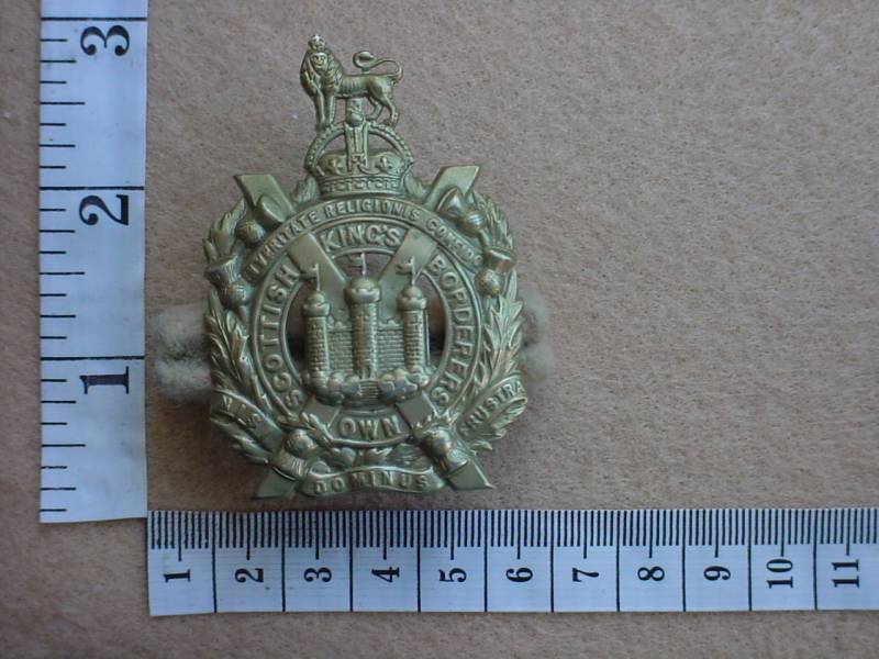 1891 King's Own Scottish Borderers cap badge (Ref. BBA 125)