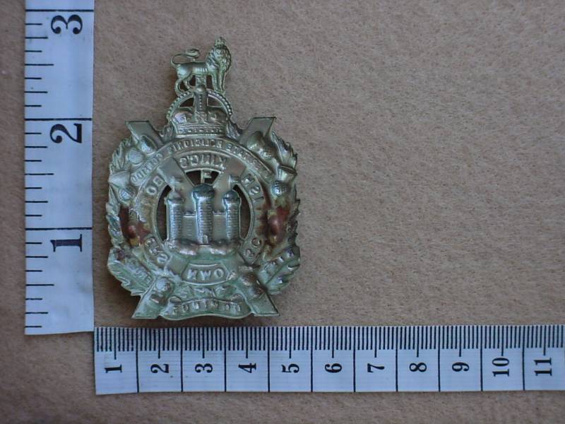 1891 King's Own Scottish Borderers cap badge (Ref. BBA 125) - Image 2