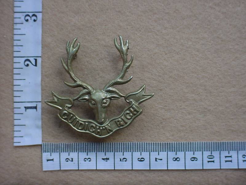 2345 Seaforth Highlanders cap badge (Ref. BBA 138)