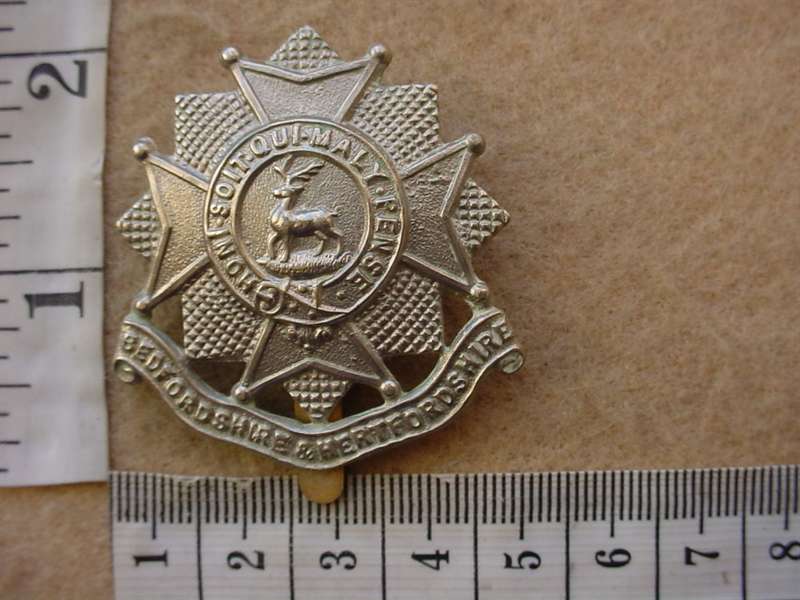 10582 Bedfordshire and Hertfordshire Regiment cap badge (Ref. BBA 187)