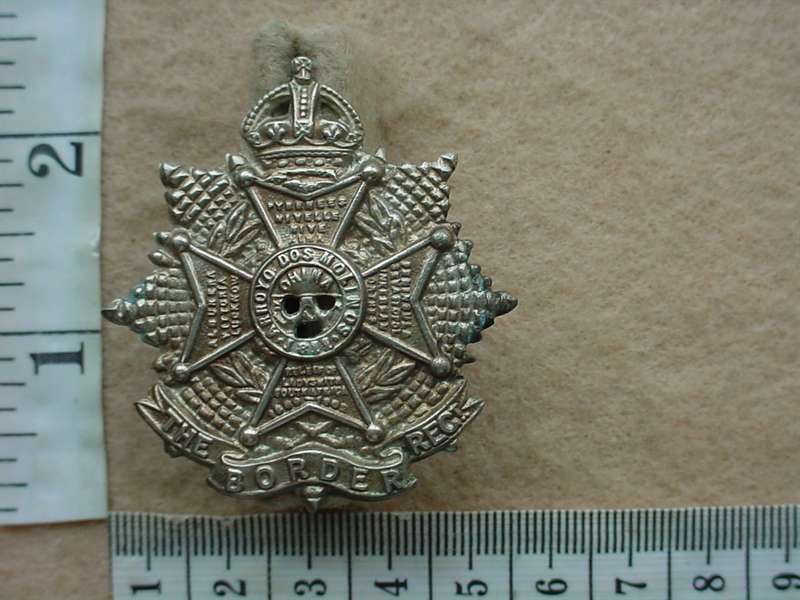 10592 Border Regiment cap badge, voided crown (Ref. BBA 207)