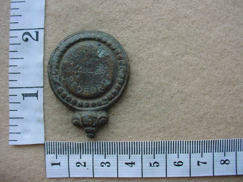 2596 Bedford Regiment horse brass badge (BBA 01)
