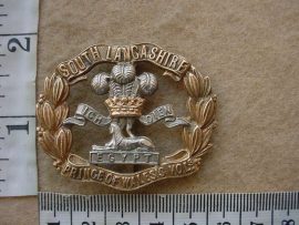 10601 South Lancashire Regiment cap badge (Prince of Wale's Volunteers) (Ref. BBA 222)