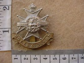 10605 Nottinghamshire and Derbyshire Regiment (Sherwood Foresters) cap badge (Ref. BBA 231)