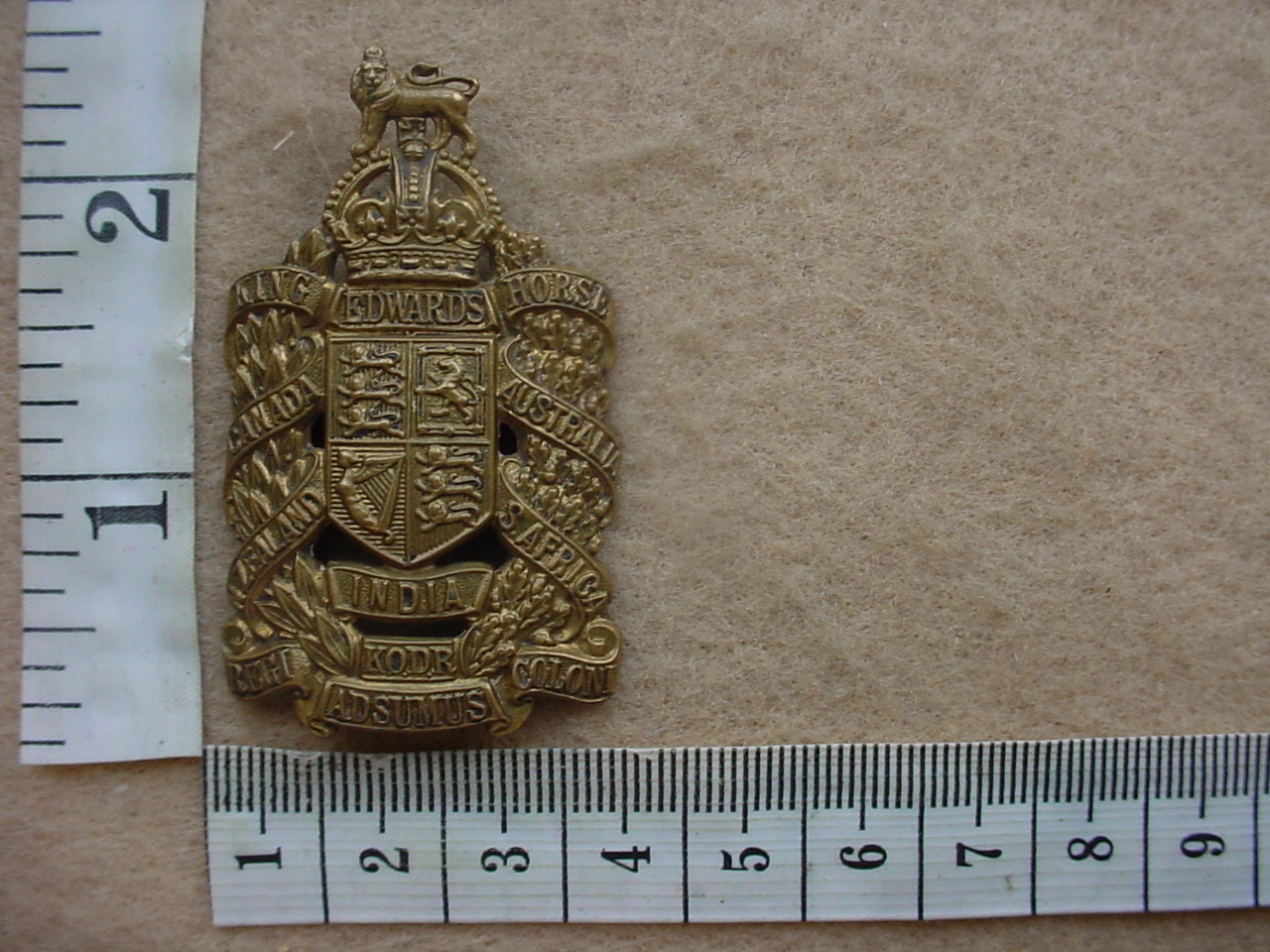 10577 1st King Edward's Horse (King's Overseas Dominions Regiment) cap badge (BBA 320)