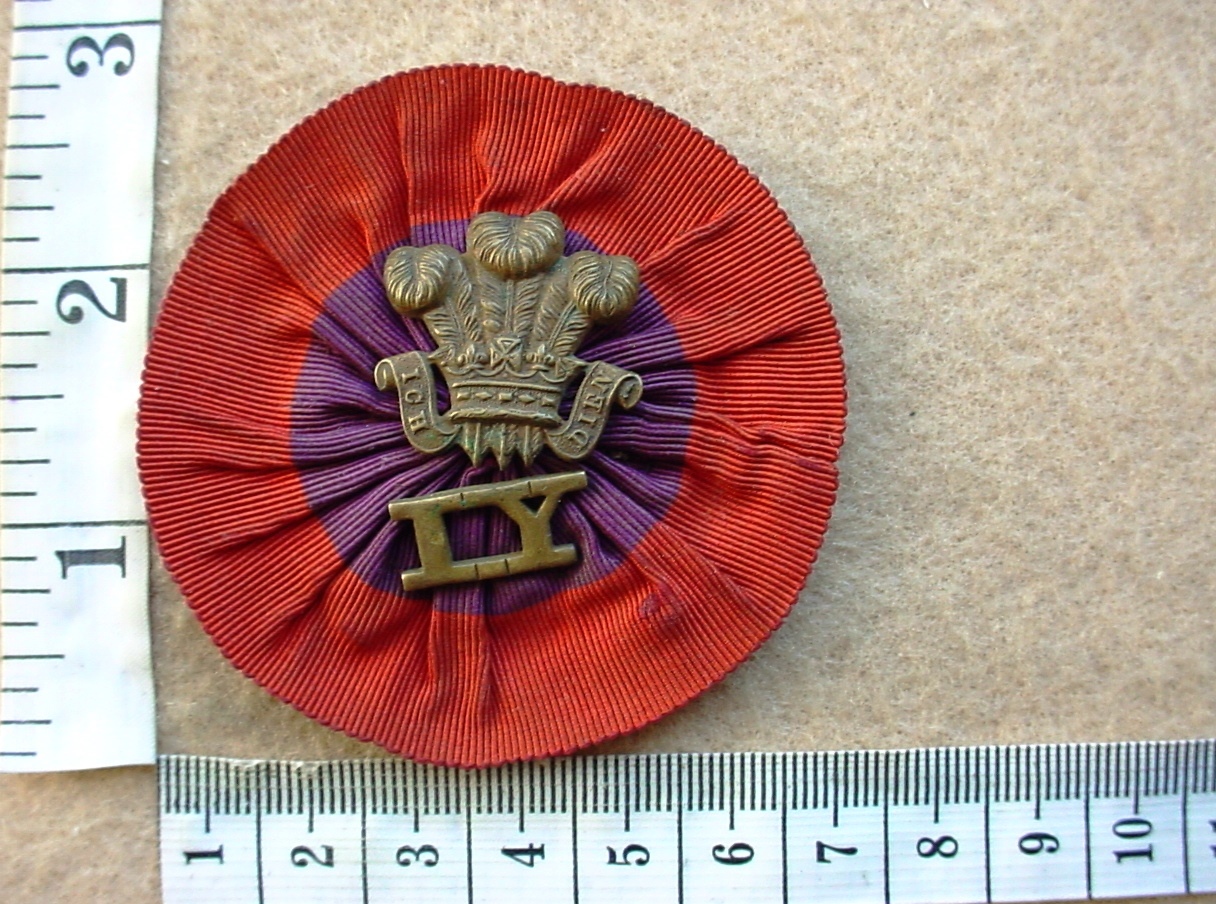 7184 Imperial Yeomanry slouch hat badge and rosette (BBA 404)
