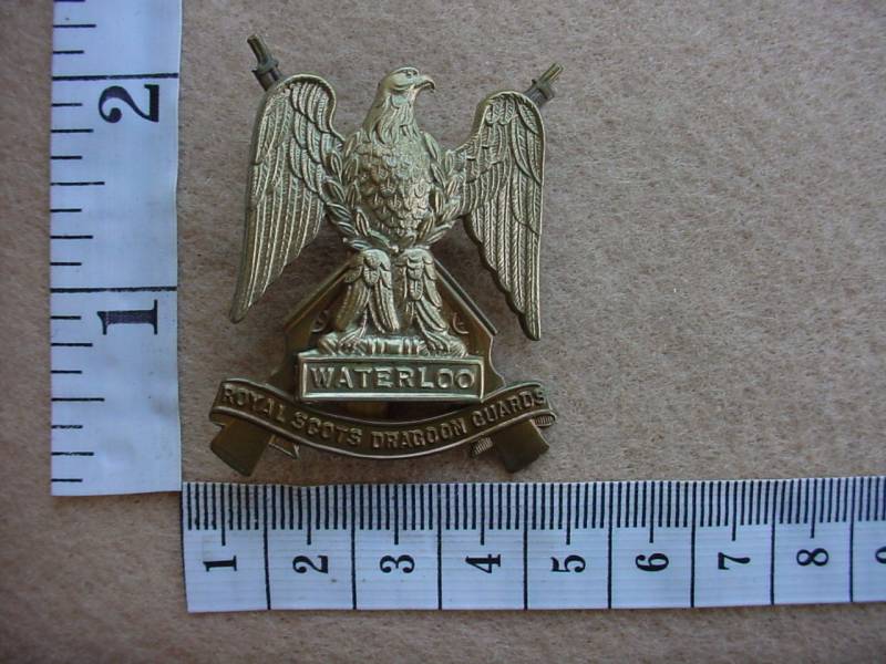 1860 Royal Scots Dragoon Guards cap badge (Ref. BBA 80 variation)