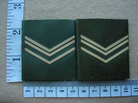 2703 Belgian Army Sergeant rank badges (Ref. Army Belgium)