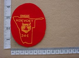 2284 SWA Police Koevoet Ongue arm flash, Call Sign Z-4-E (C1005)