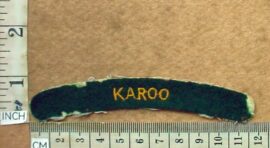2136 Karoo Commando shoulder title (C1058)