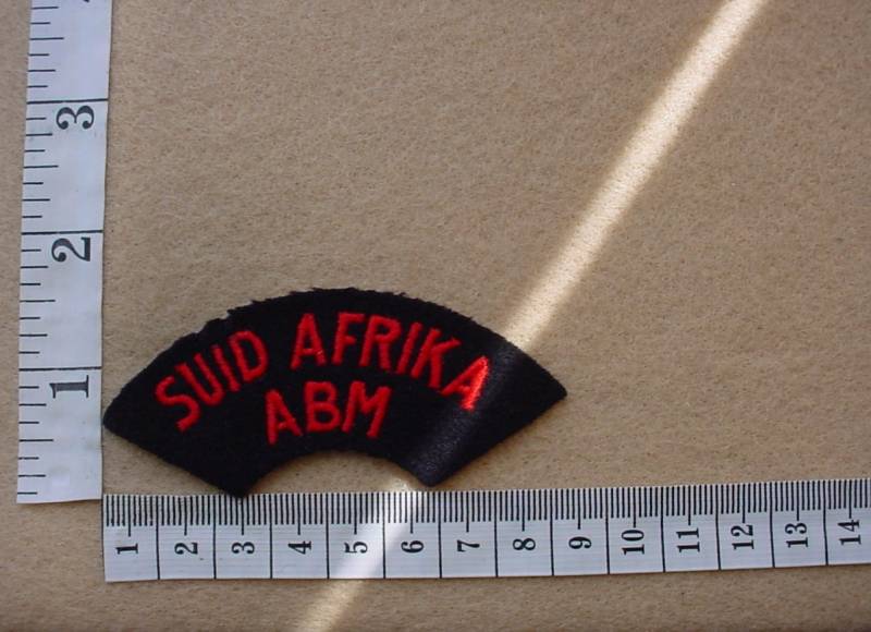 2156 SA Navy Active Citizen Force shoulder title (Ref. C1095 variation)