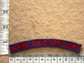 222 Natal Field Artillery shoulder title, WW2 (C1100)