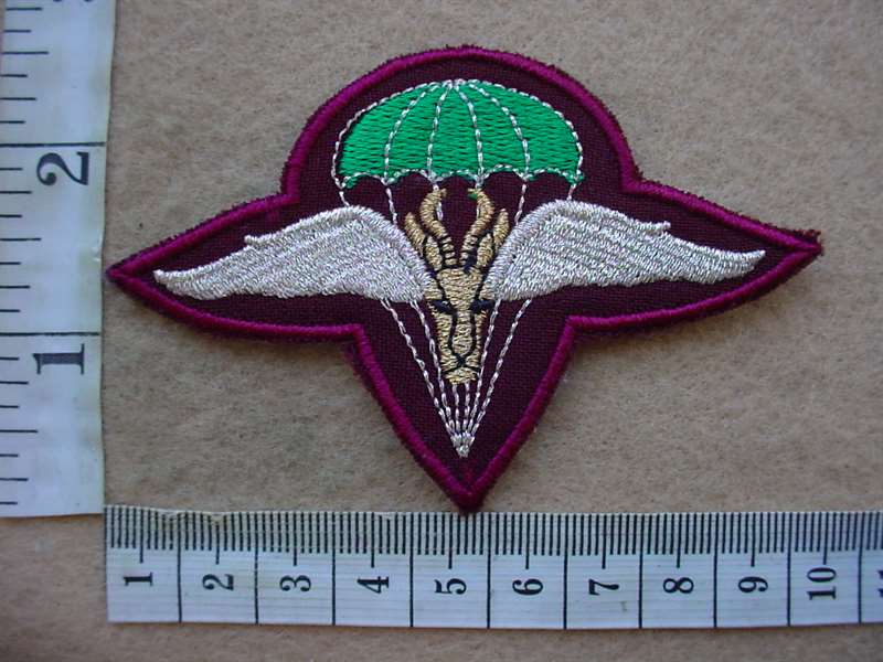 8912 South African 1 Parachute Battalion beret badge, 2nd pattern, Permanent Force (C317)