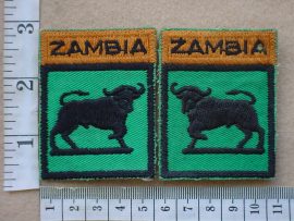 1826 Zambian Army arm patches (C472 and C473)