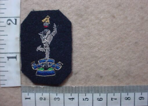 1951 Rhodesian Corps of Signals Officers Dress Blues arm badge (DW2 692/C539)