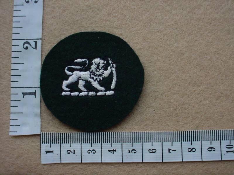 1949 Rhodesian Army Colour Sergeant and Staff Sergeant rank badge (DW2 977/C552)