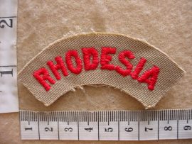 1954 Rhodesia Army shoulder title, WW2 (C587)