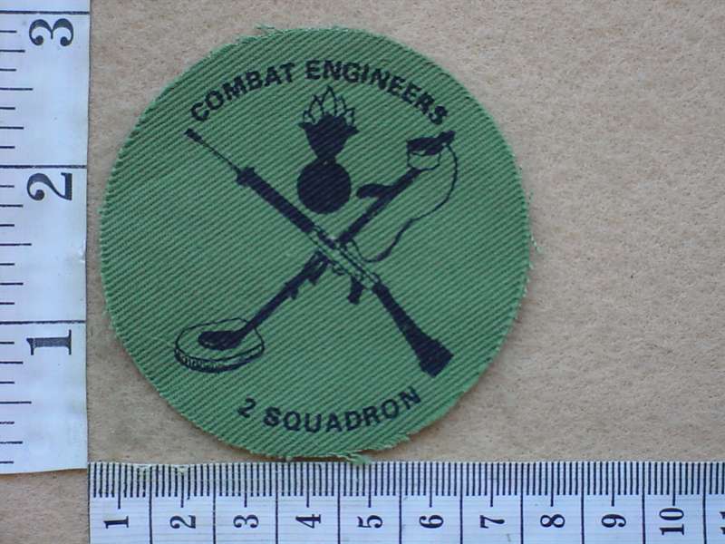 8271 Rhodesian Army 2 Squadron Combat Engineers arm patch (C635)