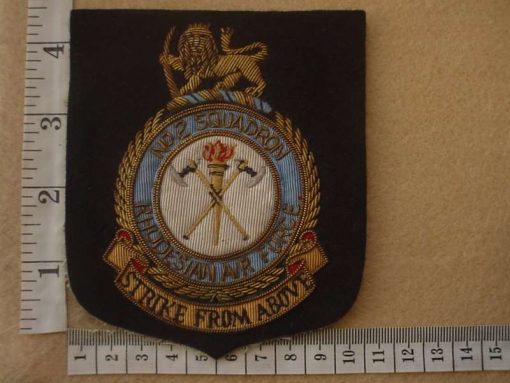 7897 Rhodesian Air Force 2 Squadron blazer badge (Ref. C723)