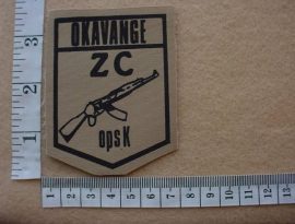 2236 SWA Police Koevoet Okavange Ops K arm patch (C922)