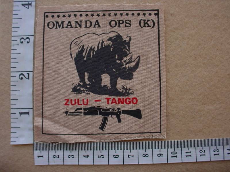 2256 SWA Police Koevoet Omanda Ops K arm flash, Call Sign Zulu Tango (Ref. C942)