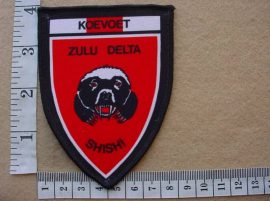 2261 SWA Police Koevoet Shishi arm flash, Call Sign Zulu Delta (Ref. C948)