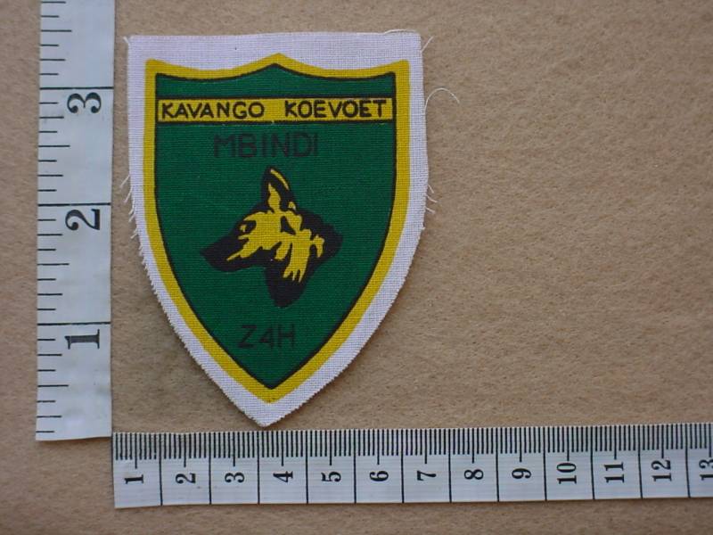 2265 SWA Police Koevoet Kavango Mbindi arm flash, Call Sign Z4H (Ref. C954)