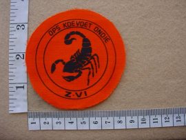 2272 SWA Police Ops Koevoet Ondie arm flash, Call Sign Z-VI (Ref. C967)