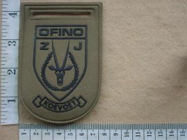 2281 SWA Police Koevoet Ofino arm flash, call sign ZJ (C988)