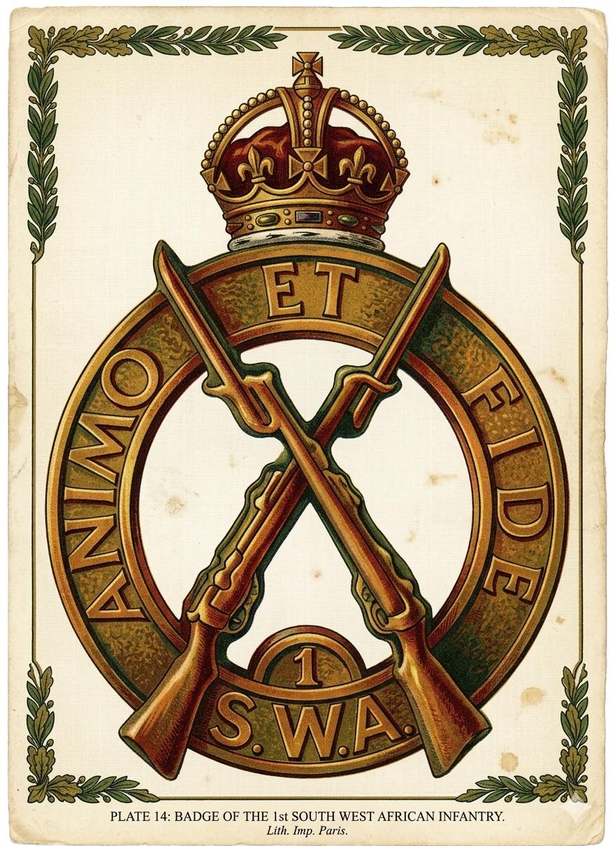 608 1 South West Africa Infantry Battalion cap badge, WW2 (CO1129) - Image 2
