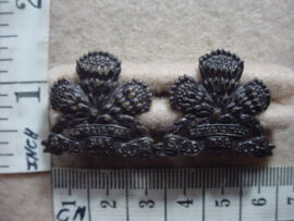 728 Special Service Battalion (Armoured Cars and Tank Corps) collar badges, WW2 (CO1290)