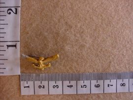 926 SA Air Force mess dress collar badge, converted to a lapel pin (Ref. CO1493)