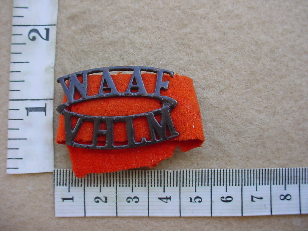 1218 South African Women's Auxilliary Air Force shoulder title (CO1544)