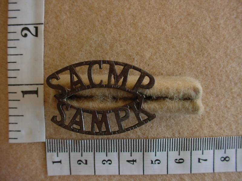 1038 SA Corps of Military Police shoulder title (Ref. CO1631)