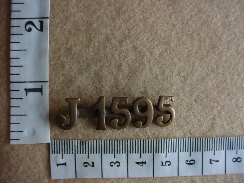 1084 South African Police force number collar badge (CO1898)