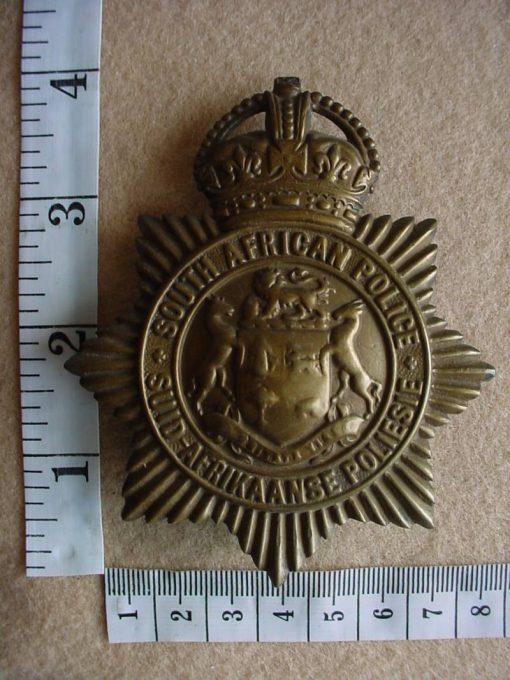 1087 SA Police helmet badge (SAP) (Ref. CO1900)