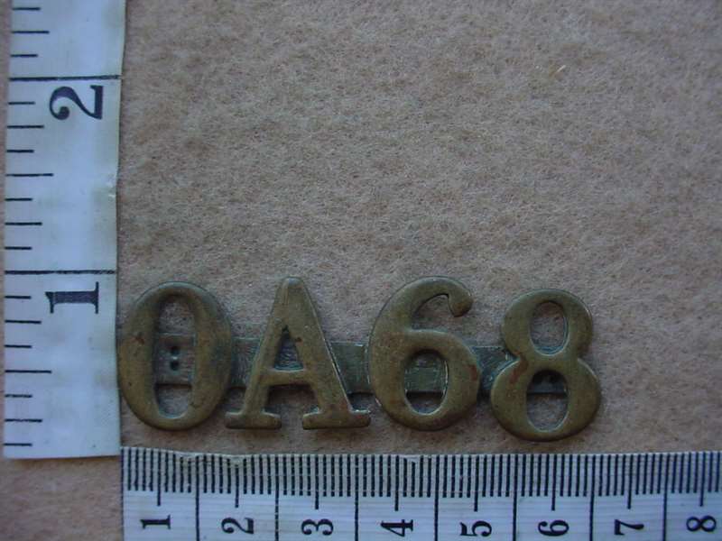 1096 SA Police number collar badge (Ref. CO1928)